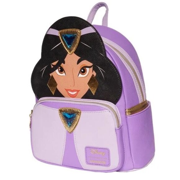 Loungefly Disney Aladdin Jasmine Purple Dress Cosplay Mini Backpack EE EXCLUSIVE main image 5